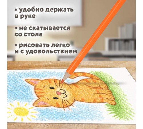 Карандаши цветные BRAUBERG KIDS NEW, 50 цветов, трехгранные, грифель 3 мм, 182004 Карандаши цветные BRAUBERG KIDS NEW, 50 цветов, трехгранные, грифель 3 мм, 182004