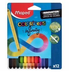 Карандаши цветные монолитные MAPED 