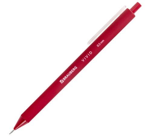 Карандаш механический 0,5 мм BRAUBERG "VIVID", корпус soft-touch ассорти, 182063 Карандаш механический 0,5 мм BRAUBERG "VIVID", корпус soft-touch ассорти, 182063
