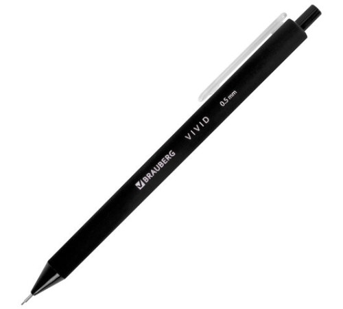Карандаш механический 0,5 мм BRAUBERG "VIVID", корпус soft-touch ассорти, 182063 Карандаш механический 0,5 мм BRAUBERG "VIVID", корпус soft-touch ассорти, 182063