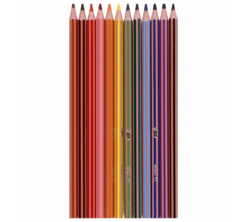 Карандаши цветные BIC "Evolution Stripes", 12 цветов, шестигранные, грифель 9505221 Карандаши цветные BIC "Evolution Stripes", 12 цветов, шестигранные, грифель 9505221