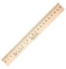 Линейка деревянная 20 см, ЛП-200, МОЖГА, С05, C05