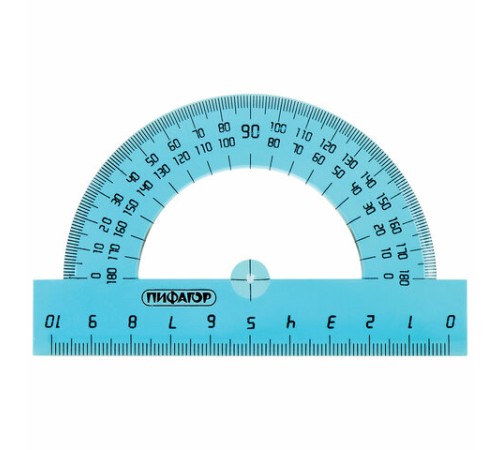 Набор чертежный средний ПИФАГОР (линейка 20 см, 2 треугольника, транспортир), тонированный, европодвес, 210628 Набор чертежный средний ПИФАГОР (линейка 20 см, 2 треугольника, транспортир), тонированный, европодвес, 210628