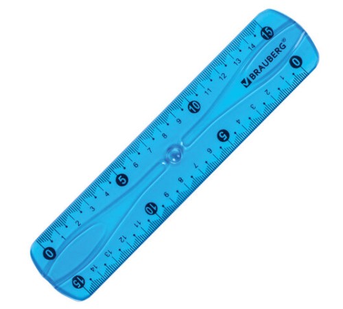 Линейка 15 см гибкая BRAUBERG "FLEX", пластиковая, ассорти, европодвес, 210673 Линейка 15 см гибкая BRAUBERG "FLEX", пластиковая, ассорти, европодвес, 210673