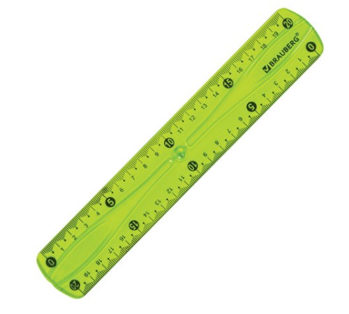 Линейка 20 см гибкая BRAUBERG "FLEX", пластиковая, ассорти, европодвес, 210674 Линейка 20 см гибкая BRAUBERG "FLEX", пластиковая, ассорти, европодвес, 210674