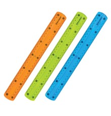 Линейка 30 см гибкая BRAUBERG 