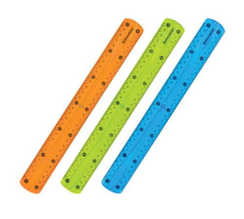 Линейка 30 см гибкая BRAUBERG "FLEX", пластиковая, ассорти, европодвес, 210675 Линейка 30 см гибкая BRAUBERG "FLEX", пластиковая, ассорти, европодвес, 210675