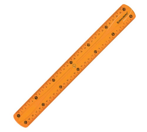 Линейка 30 см гибкая BRAUBERG "FLEX", пластиковая, ассорти, европодвес, 210675 Линейка 30 см гибкая BRAUBERG "FLEX", пластиковая, ассорти, европодвес, 210675