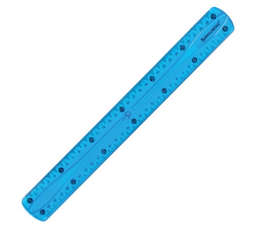 Линейка 30 см гибкая BRAUBERG "FLEX", пластиковая, ассорти, европодвес, 210675 Линейка 30 см гибкая BRAUBERG "FLEX", пластиковая, ассорти, европодвес, 210675