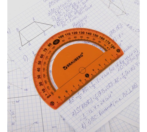 Транспортир 10 см гибкий BRAUBERG "FLEX", пластиковый, 180 градусов, ассорти, европодвес, 210676 Транспортир 10 см гибкий BRAUBERG "FLEX", пластиковый, 180 градусов, ассорти, европодвес, 210676