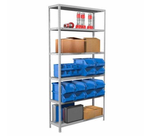 Стеллаж металлический BRABIX "MS 220/30-6", 2200х1000х300 мм, 6 полок, 291373 Стеллаж металлический BRABIX "MS 220/30-6", 2200х1000х300 мм, 6 полок, 291373