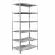Стеллаж металлический BRABIX "MS 220/40-6", 2200х1000х400 мм, 6 полок, 291374