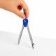 Готовальня BRAUBERG SCHOOL KIT, 8 предметов, циркуль 115 мм, чертежные принадлежности, металлический пенал со справочными материалами,210712