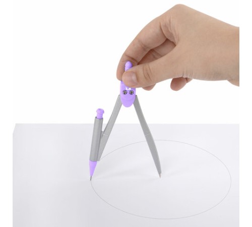 Готовальня BRAUBERG SCHOOL KIT, 9 предметов, циркуль 125 мм, чертежные принадлежности, лаванда, 210713 Готовальня BRAUBERG SCHOOL KIT, 9 предметов, циркуль 125 мм, чертежные принадлежности, лаванда, 210713