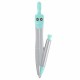 Готовальня BRAUBERG SCHOOL KIT, 9 предметов, циркуль 125 мм, чертежные принадлежности, мятный цвет, 210716