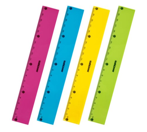 Линейка пластиковая 20 см ЮНЛАНДИЯ 