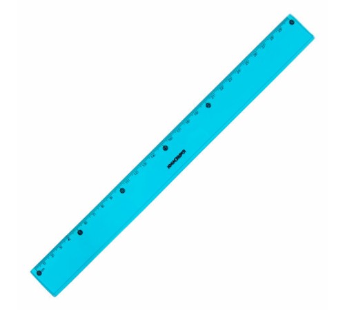 Линейка пластиковая 30 см ЮНЛАНДИЯ "Color", тонированная, ассорти, 210754