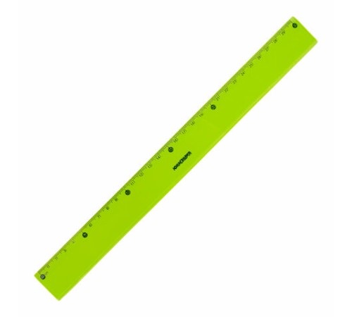 Линейка пластиковая 30 см ЮНЛАНДИЯ "Color", тонированная, ассорти, 210754