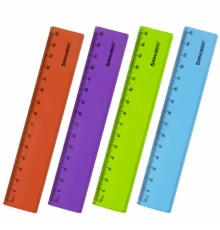 Линейка пластиковая 15 см BRAUBERG 