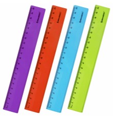 Линейка пластиковая 20 см BRAUBERG 