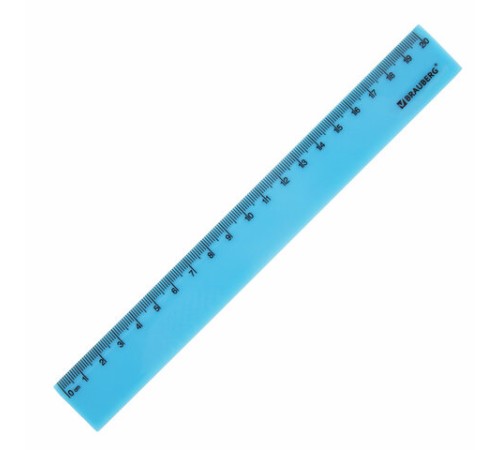 Линейка пластиковая 20 см, BRAUBERG "NEON", ассорти, пакет, 210773 Линейка пластиковая 20 см, BRAUBERG "NEON", ассорти, пакет, 210773