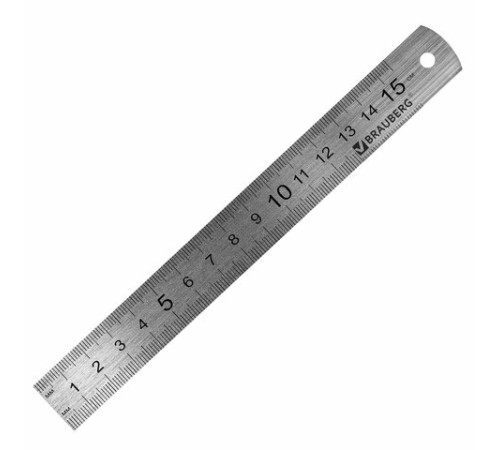 Линейки металлические КОМПЛЕКТ 3 шт. (15, 20, 30 см), BRAUBERG, 210811