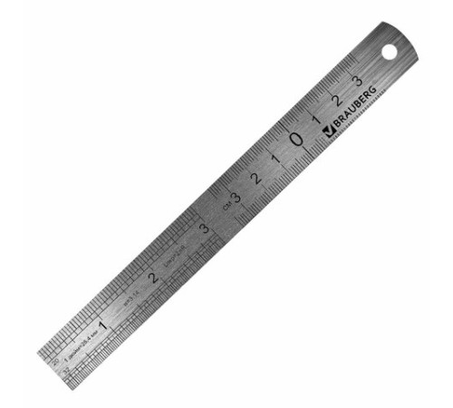 Линейки металлические КОМПЛЕКТ 3 шт. (15, 20, 30 см), BRAUBERG, 210811
