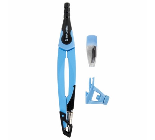 Готовальня BRAUBERG ULTRA, 4 предмета: циркуль 135 мм, запасной грифель, насадка, аквамариновый цвет, 210822 Готовальня BRAUBERG ULTRA, 4 предмета: циркуль 135 мм, запасной грифель, насадка, аквамариновый цвет, 210822