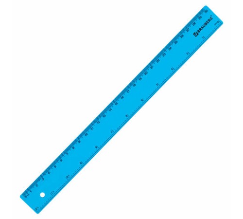Линейка пластиковая 30 см, BRAUBERG, неоновая, ассорти, 210839 Линейка пластиковая 30 см, BRAUBERG, неоновая, ассорти, 210839