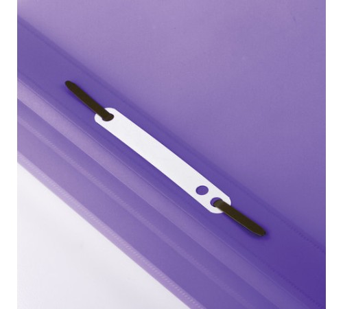 Скоросшиватель пластиковый BRAUBERG, А4, 130/180 мкм, фиолетовый, 220388