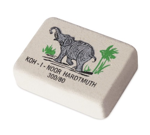 Ластик KOH-I-NOOR "Слон" 300/80, 26х18,5х8 мм, белый/цветной, прямоугольный, натуральный каучук, 0300080018KDRU Ластик KOH-I-NOOR "Слон" 300/80, 26х18,5х8 мм, белый/цветной, прямоугольный, натуральный каучук, 0300080018KDRU