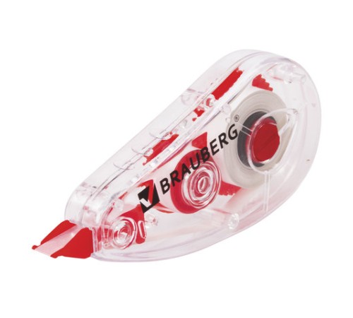 Корректирующая лента BRAUBERG RED POWER, 5 мм х 6 м, корпус прозрачный, механизм перемотки, европодвес, 220641 Корректирующая лента BRAUBERG RED POWER, 5 мм х 6 м, корпус прозрачный, механизм перемотки, европодвес, 220641