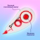 Корректирующая лента BRAUBERG RED POWER, 5 мм х 6 м, корпус прозрачный, механизм перемотки, европодвес, 220641