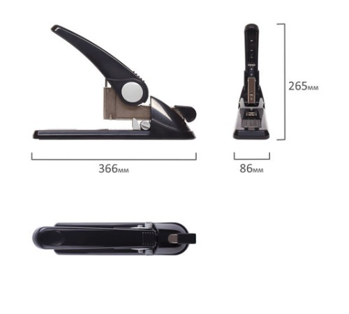 Степлер МОЩНЫЙ №24/6-23/24 BRAUBERG "Heavy duty GT", до 200 листов, черный, 220940 Степлер МОЩНЫЙ №24/6-23/24 BRAUBERG "Heavy duty GT", до 200 листов, черный, 220940