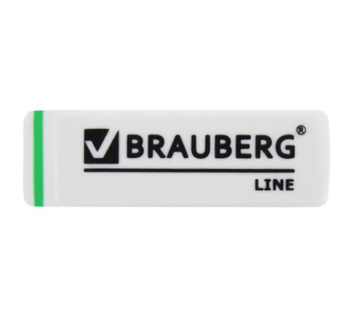 Ластик BRAUBERG "Line", 57х18х8 мм, белый, прямоугольный, скошенные края, 221036 Ластик BRAUBERG "Line", 57х18х8 мм, белый, прямоугольный, скошенные края, 221036