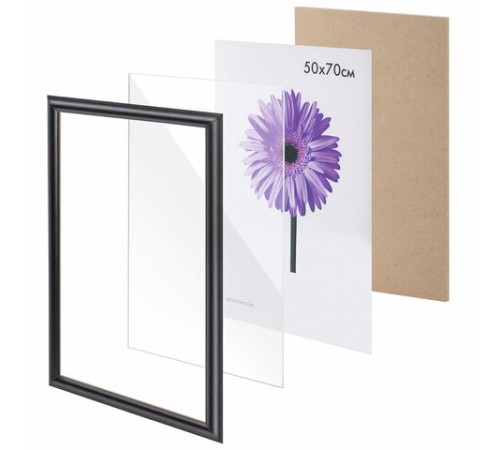 Рамка премиум 50х70 см, дерево, багет 26 мм, 