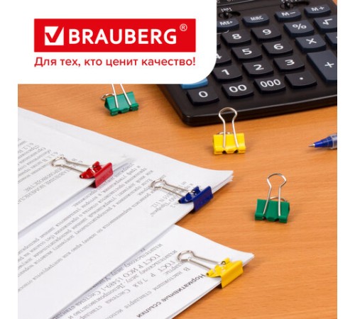 Зажимы для бумаг BRAUBERG, КОМПЛЕКТ 40 шт., 19 мм, на 60 листов, цветные, в пластиковом цилиндре, 221127 Зажимы для бумаг BRAUBERG, КОМПЛЕКТ 40 шт., 19 мм, на 60 листов, цветные, в пластиковом цилиндре, 221127