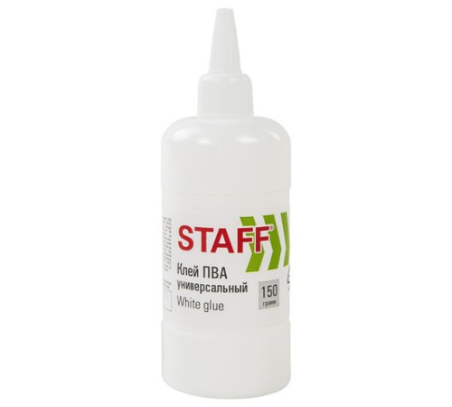 Клей ПВА STAFF евро, 150 г, 221207 Клей ПВА STAFF евро, 150 г, 221207