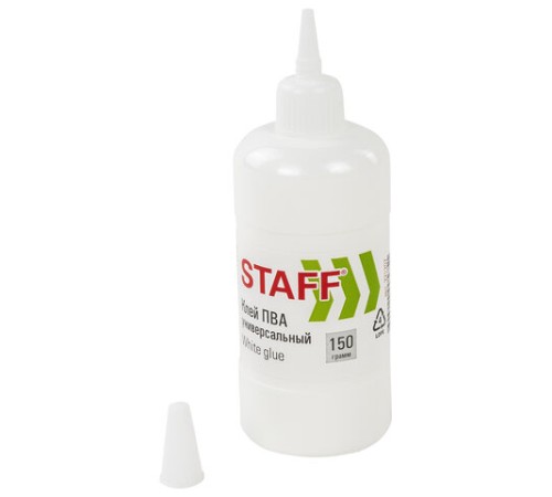 Клей ПВА STAFF евро, 150 г, 221207 Клей ПВА STAFF евро, 150 г, 221207