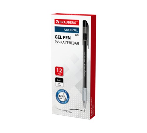 Ручка гелевая с грипом BRAUBERG 