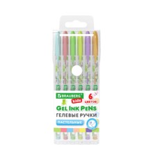 Ручки гелевые ПАСТЕЛЬНЫЕ BRAUBERG KIDS 