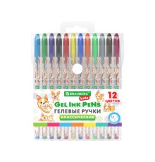 Ручки гелевые КЛАССИЧЕСКИЕ BRAUBERG KIDS 