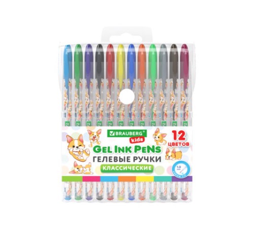 Ручки гелевые КЛАССИЧЕСКИЕ BRAUBERG KIDS 