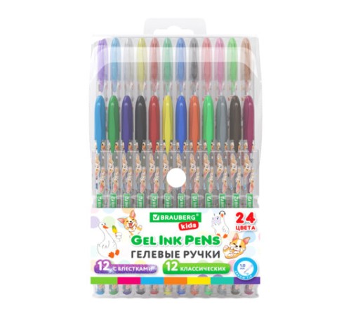 Ручки гелевые BRAUBERG KIDS 