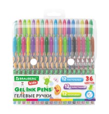 Ручки гелевые BRAUBERG KIDS 