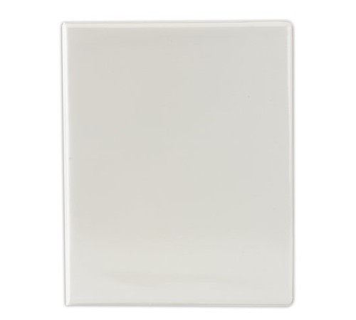 Папка на 4 кольцах с передним прозрачным карманом BRAUBERG, 35 мм, картон/ПВХ, белая, до 250 листов, 221486