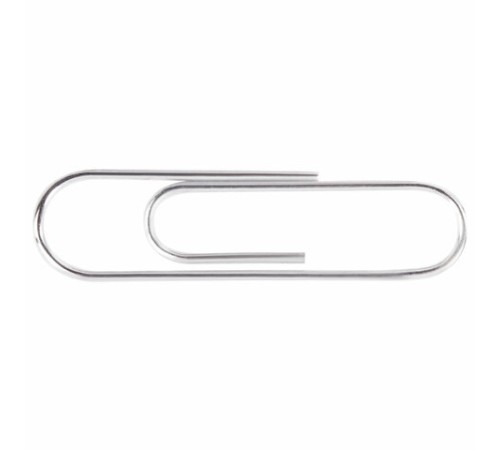 Скрепки BRAUBERG, 28 мм, никелированные, 100 шт., в картонной коробке, Россия, 221523