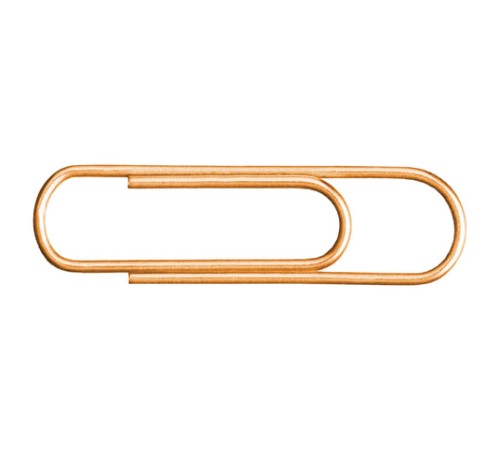 Скрепки BRAUBERG, 28 мм, золотистые, 100 шт., в картонной коробке, 221529