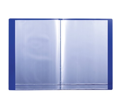 Папка 30 вкладышей BRAUBERG стандарт, синяя, 0,6 мм, 221599