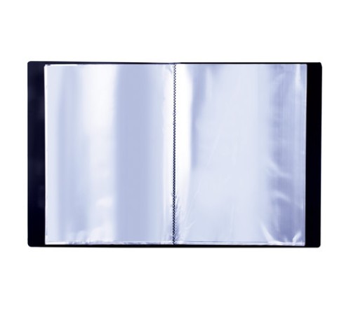 Папка 30 вкладышей BRAUBERG стандарт, черная, 0,6 мм, 221600